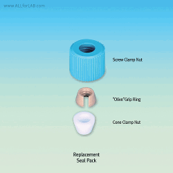 Accessory NPT-PTFE Screw Clamping Holder, Grip Bore Φ7~19mm for Rod & TubingIdeal for Thermometer/Probe·Sampling Tube·Inert Gas Tube, &c., , 스크류 그립 홀더, 온도계/샘플튜브등 다용도