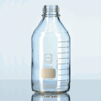DURAN® GL25~45 Standard Lab Bottle Only, without Cap & Pour-Ring, Clear & Amber, 10~20,000㎖ Boro-glass 3.3, with Graduation & DIN GL-Screwthread, Autoclavable, 캡 별도의 랩바틀