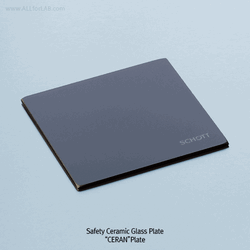 DURAN® Safety Ceramic Glass Plate, CERAN®, Quadrupods & Plate Holder, Suitable for Wire Gauze -200℃+800/700℃ Radiant Heat, “ 세란” 안전 세라믹 글라스 랩-플레이트