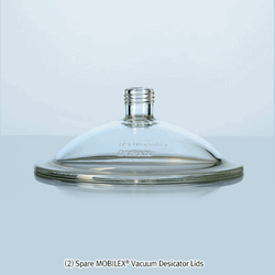 Spare DURAN® Glass Desiccator Lid & Stopcock, Fit to All DURAN® Desiccators, for 150-~300-type