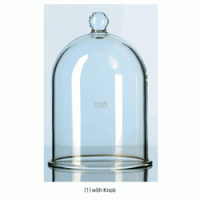 DURAN® Glass Bell Jar, Ideal for Vacuum Use, Φ185~Φ315mm Borosilicate Glass 3.3, 글라스 벨자