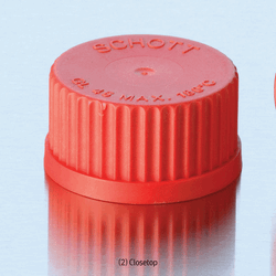 DURAN® High-Temp. PBT Opentop- & Closetop-Screwcap, with Screw GL14~32, Anti-Chemical, -45℃+200℃ Stable (1) Opentop-form : for O-Ring Seal/Inject-Septa, &c, (2) Closetop-form : for Closure, 고온용 PBT 스크류캡