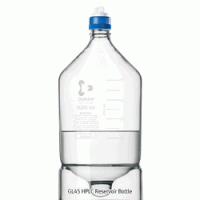 DURAN® GL45 HPLC Reservoir Bottle, with Conical Base & Graduation, without Cap, 1,000~10,000㎖ Ideal for the Storage & Delivery of HPLC Solvents, Boro-glass 3.3, Autoclavable, GL45 HPLC 레저버 바틀