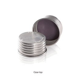 DURAN® GL45 Aluminium Open- or Closed-top Screwcap, Excellent Heat Resistant, up to 260°C Ideal for Alternative to Plastic Screwcaps, Autoclavable, GL45 알루미늄 스크류캡, 오픈탑 or 클로즈탑