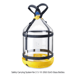 DURAN® Safety Carrying System for 2·5·10·20Lit GL45 Glass Bottles, Supplied without Bottle Ideal for Easy & Safe Carrying & Pouring of Bottles, Autoclavable, 유리병 안전운반(캐리) 시스템, 2·5·10·20리터 바틀용