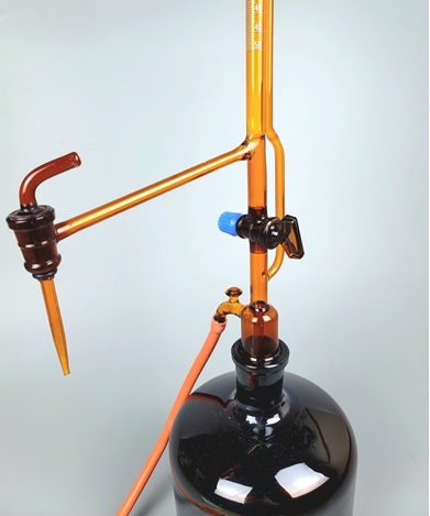 EURO Type 갈색 자동뷰렛 유리콕크 BU1140