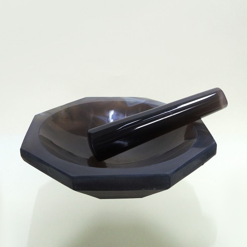 마노유발, mortar pestle,agate DS1120