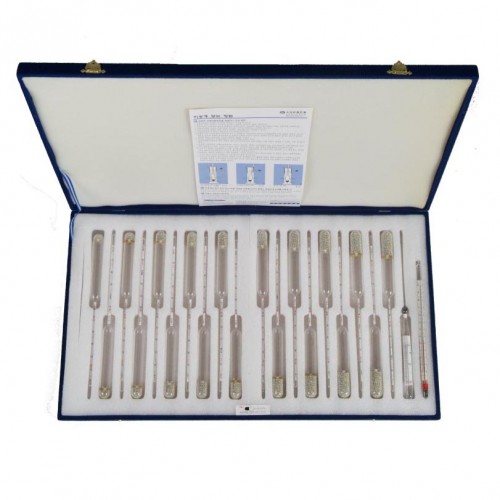 비중계 세트,정밀형,19본조 (Hydrometer set) HDL-1~19