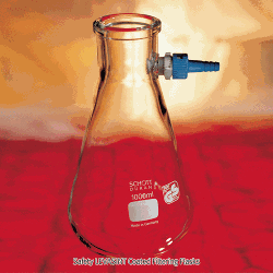 Witeg® Premium Safety PU Coated Filtering Flask, with PP Hose Connector, 100~2,000㎖Made of Polypropylene(PP), Autoclavable, [ Germany-made ] , 안전/플라스틱 코팅 여과 플라스크
