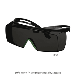 3M® Secure FITTM Side Shield-style Safety Spectacle, Coated Color One-piece Molded PC Lens, Comportable Fit Ideal for Wraparound Protection, 측면이 보강된 보안경