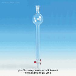 SciLab® DURAN glass Chromatography Column, with Reservoir & PTFE Stopcock, 24/40With PTFE Cock Bore Φ2.5mm, Effective Tube-id Φ13.4~63.6/height 500mm, 리저버형 크로마토 칼럼