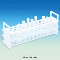 PP 3-Tier Test Tube Rack, for Φ13~32mm Test Tubes With 12·18·20·31·40·62-Hole, Autoclavable, -10℃+125/140℃, PP 시험관 랙