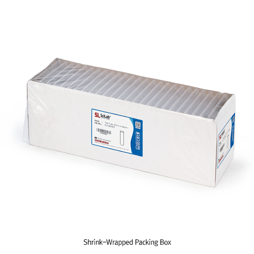 SciLab® Disposable Classic Culture/Test Tube, With Straight Rim, 4~56㎖ Boro Glass 7.0, 보로글라스 시험관, 일회용