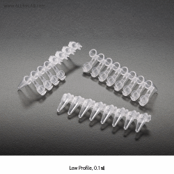 Amplitube TM PP PCR Reaction Tube Strip, Individually Attached Cap, 8 Strips, Ultrathin Wall, -196℃~+121℃With Domed or Flat Cap, Certified RNase·DNase·Pyrogen·DNA-free, [ Canada-made ] , PCR 스트립 튜브, 개별 캡 부착