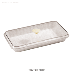 VITLAB® MF White Tray, Microwaveable, Smooth Surface, 700~5500㎖ Easy to Clean, Non-Autoclavable, Optional PS Lid, 백색 멜라민 트레이, 전자레인지 사용가능