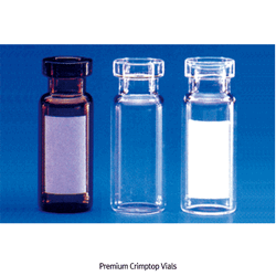 Wheaton® Premium 11 mm Crimptop 1.5㎖/Φ12×h32mm Autosampler Vials, Aluminum Opentop Seal & Septa ; Separately Clear & Amber, for Chromatography, Boro-glass 3.3, 1.5㎖ 프리미엄 크림프탑 바이알, 알루미늄씰 & 셉타 별매