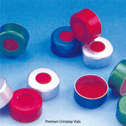 Wheaton® Premium 11 mm Crimptop 1.5㎖/Φ12×h32mm Autosampler Vials, Aluminum Opentop Seal & Septa ; Separately Clear & Amber, for Chromatography, Boro-glass 3.3, 1.5㎖ 프리미엄 크림프탑 바이알, 알루미늄씰 & 셉타 별매