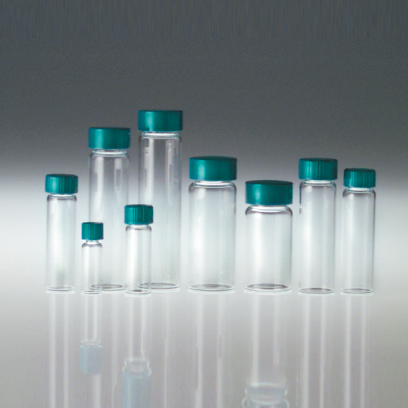 Clear Sample Vial with Cap 투명 샘플 바이알, 캡 일체형