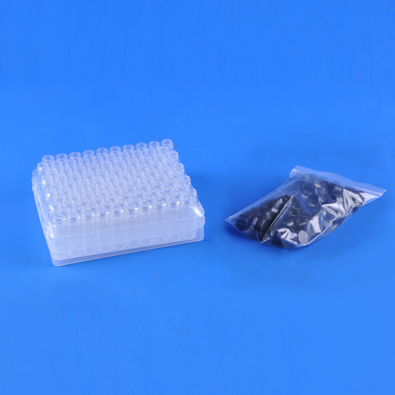 Clear Sample Vial Package 투명 샘플 바이알, 바이알과 캡 분리 포장형