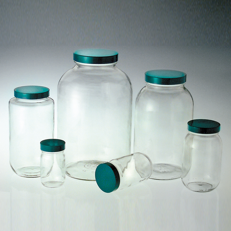 Glass Wide Neck Bottle 광구병, with Teflon Lined Cap