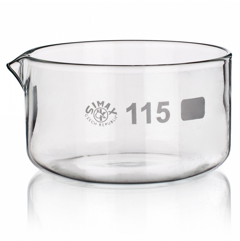 Glass Crystallizing Dish, Simax® 크리스탈 라이징 디쉬, with Spout