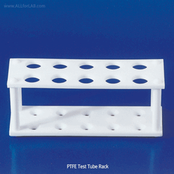 Cowie® PTFE 4~27 hole Test Tube Rack, for Φ8~30mm Tubes, Autoclavable Excellent Chemical Resist, -200℃+280℃, PTFE 시험관용 랙