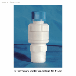 Screw-NPT-PTFE/PEEK High-class Vacuum Stirrer Guide, with 0.75 ″ & 1 ″ NPT for Φ 8~16mm Shafts , Chemically InertFor Direct Assembly into PTFE Reactor Lids, 500rpm Stable/max 800rpm, -200℃~+280℃ stable, [ UK-made ] , 고품질 진공 교반씰