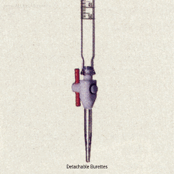 Witeg® Detachable Burettes, with Replaceable PTFE Stopcock, Class B, 25~100mlPTFE 코크 분리형 뷰렛, ISO/DIN, B급
