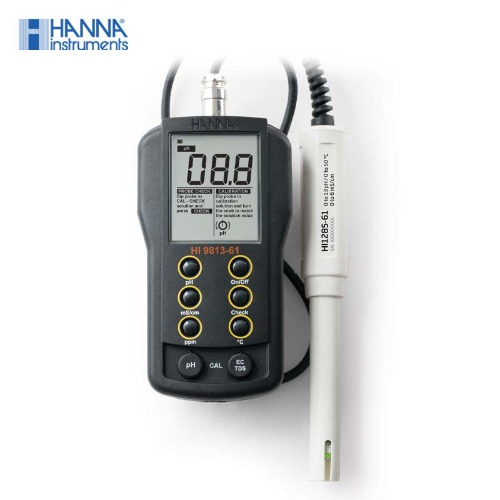 HI 9813-61 - pH/전도도 (mS/cm)/온도