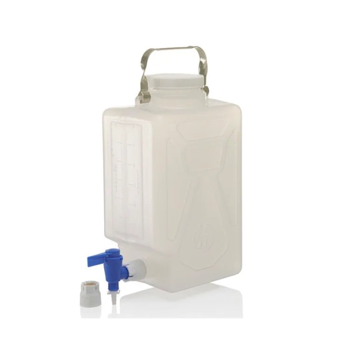 Polypropylene Rectangular Carboy with Spigot, 직사각형 하구병