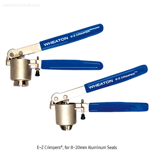 Wheaton® Premium Crimper, for Standard- & Flip Cap-Seals, with Ergonomic Handles For 8~30mm Aluminum Seals, 알루미늄 Seals 크림퍼