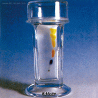 Wheaton® Glass Coplin Staining Jar, Square-type, for 5/10-Slide of 75×25mm With Tall-Lid for Slide, Inside 26×26×h90mm, 글라스 염색밧트