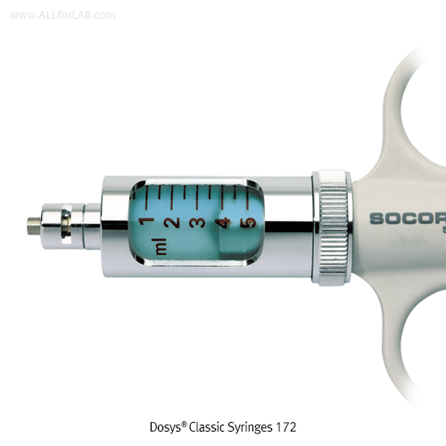 Wheaton® Self-Refilling Dispensers, Dosys® Syringes, 01~9999.99㎖자동 충전 주사기형 분주기, 다용도로 사용가능