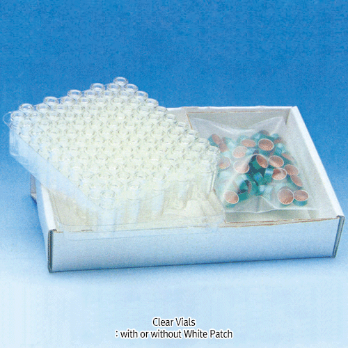 Wheaton® 11 mm Crimp-Top, 12×32 mm Large Opening E-Z® Vials 1.8 ml, 40 % Larger-Opening Vial, with Seal/Septa, Complete Case