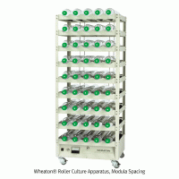 Wheaton® Roller Culture Apparatus, Modula Spacing, 1~9 Decks for 5~45 Bottles, Removable Decks With Bottom Mounted Standard Digital Control System, Belt Driven & Brushless DC Motor, 모듈라 회전배양기