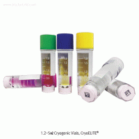 Wheaton® CryoELITE® Cryogenic Vials, Freestanding, External / Internal Thread, Ridged-/ Unique 2° Angle Plug Seal-Cap CryoELITE® 멸균 냉동 Vial, Freestanding, External / Internal Thread, Ridged-/ Unique 2° Angle Plug Seal-Cap, Loctagon Skirt, Optional 2D