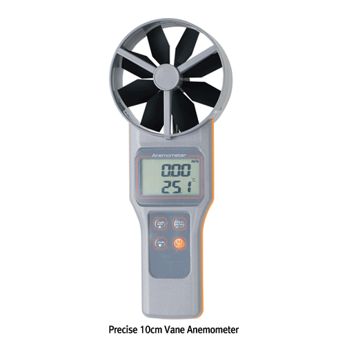 DAIHAN® Precise 10cm Vane Anemometer of Flow·Temp·RH%·Dew-point·Wet Bulb·Air Volume “ANE7” With Optional Air Flow Cones, 0.2~30m/s, -20℃+60℃, 0.1~99.9% RH, D-point & 99,999m3/min., 정밀 아네모메타