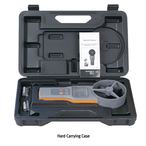 DAIHAN® Precise 10cm Vane Anemometer of Flow·Temp·RH%·Dew-point·Wet Bulb·Air Volume “ANE7” With Optional Air Flow Cones, 0.2~30m/s, -20℃+60℃, 0.1~99.9% RH, D-point & 99,999m3/min., 정밀 아네모메타