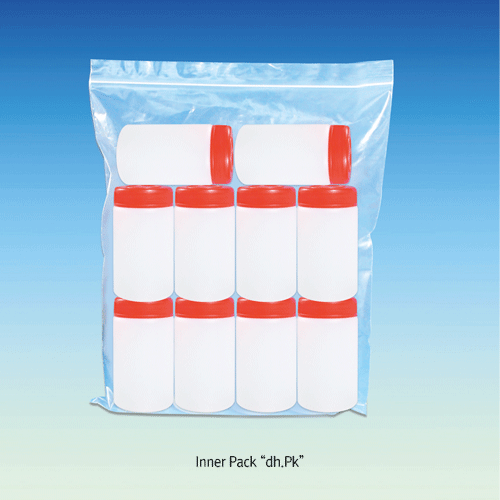 HDPE & PS Cylindrical Screwcapped Jars, 20~5,000㎖ With Large-neck & Straight Sided, 대광구병