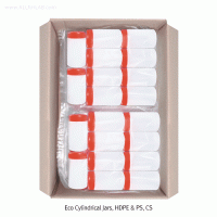 HDPE & PS Cylindrical Screwcapped Jars, 20~5,000㎖ With Large-neck & Straight Sided, 대광구병