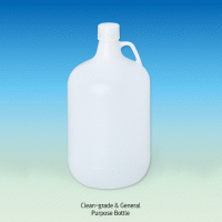 4 & 5 Lit HDPE Clean-grade and General Purpose Bottle, Temper Evident, 10,000-Clean Grade, with ASTM 38-400 Screwcap Good Chemical Resistance, Can be used with Bottle Top Dispensers, -50℃+105/120℃ Stable, 크린바틀 & 안전바틀