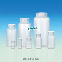 WisdTM 8~1,000㎖ CleanPack PP Wide-Neck Lab Bottle, Sterile & Non-Sterile With ASTM Screwcap & Double Sealed Leakproof, Autoclavable, PP 광구병, 멸균 & 비멸균, ASTM