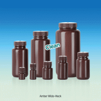 WisdTM 8~1,000㎖ CleanPack PP Amber Wide-Neck Lab Bottle, Sterile & Non-Sterile With ASTM Screwcap & Double Sealed Leakproof, Autoclavable, PP 갈색 광구병, 멸균 & 비멸균, ASTM