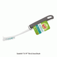 3M® Scotch®“511P”Tile&GroutBrush,IdealforBathroom,Scour-powerBrush With PP Anti-slip Handle, Ergonomic Angled Handle, 타일 및 틈새용 브러쉬