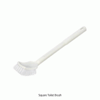Square Toilet Brush, with PP handle, Multi-use, Overall Length 420mm Ideal for Cleaning Toilet, Durable & Long Lasting, PP 사각 변기용 브러쉬