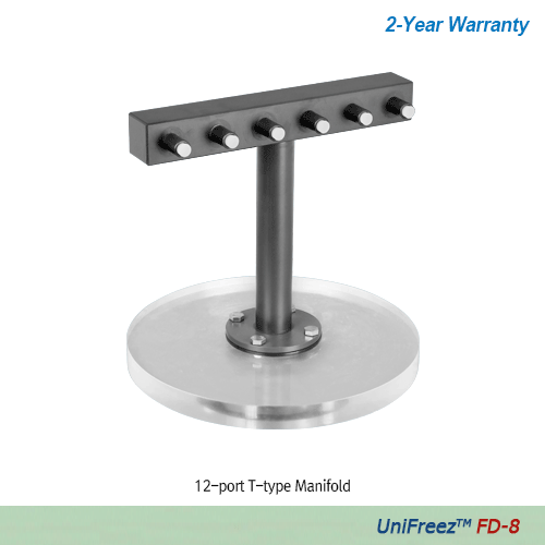 DAIHAN-brand® Freeze Dry System, Lab Scale Benchtop-type, “UniFreezTM FD-8”, 8 Lit, 3Lit/24hr, Cold Trap Max. -90℃ with Automatic & Manual Process, Used with 12-port T-type Manifold or 8-port Acrylic Drying Chamber, 실험실용 동결 건조기
