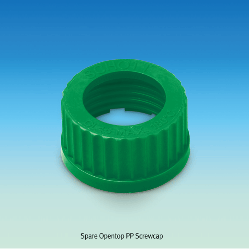 WisdTM Leak-proof GL45 Multiport Connector PP Screwcap, with 1~4 Stainless-steel Port & Silicone Sealing Gasket Suitable for id. 8.0mm Flexible Tubing, 125/140℃ Stable, Autoclavable, 멀티포트 커넥터 캡