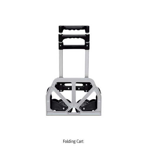 Folding Hand Cart, Aluminum Alloy, Personal-type, Portable, Loading Capacity 70~90kg Ideal for Shopping·Travelling·Moving Stuffs, Height Adjustable, Durable, 접이식 핸드카트
