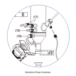 DAIHAN® Premium 0.1~5Lit Rotary Vacuum Evaporator “EVA-05”, Vertical-type, 195mm Auto Lifting With 2.5Lit Heating Bath(Option 5.5Lit Bath), Up to 200℃, Cooling Surface 1,600cm2, 10-Step Immersion Angle 1º~50º and Automatic Reverse Rotation Function ; Cloc