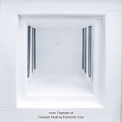 “WiseTherm® FSK” 1,650℃ Programmable High-Temp Muffle Furnace, Exposed Heating Elements-typeWith MoSi 2 Heater, Digital PID Control, Short Heat-up Time, 2-Side Heating, without Ceramic Fiber Plate, 1.9~11 Lit고온 디지털 전기로, 디지털 PID 컨트롤 시스템, 2 면 가열 방식